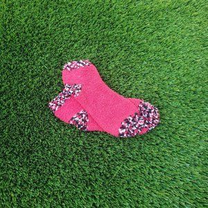 Pink Speckled Fuzzy Socks